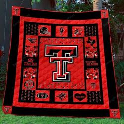 Texas Tech Red Raiders Ver1 Quilt Blanket and Home Decor