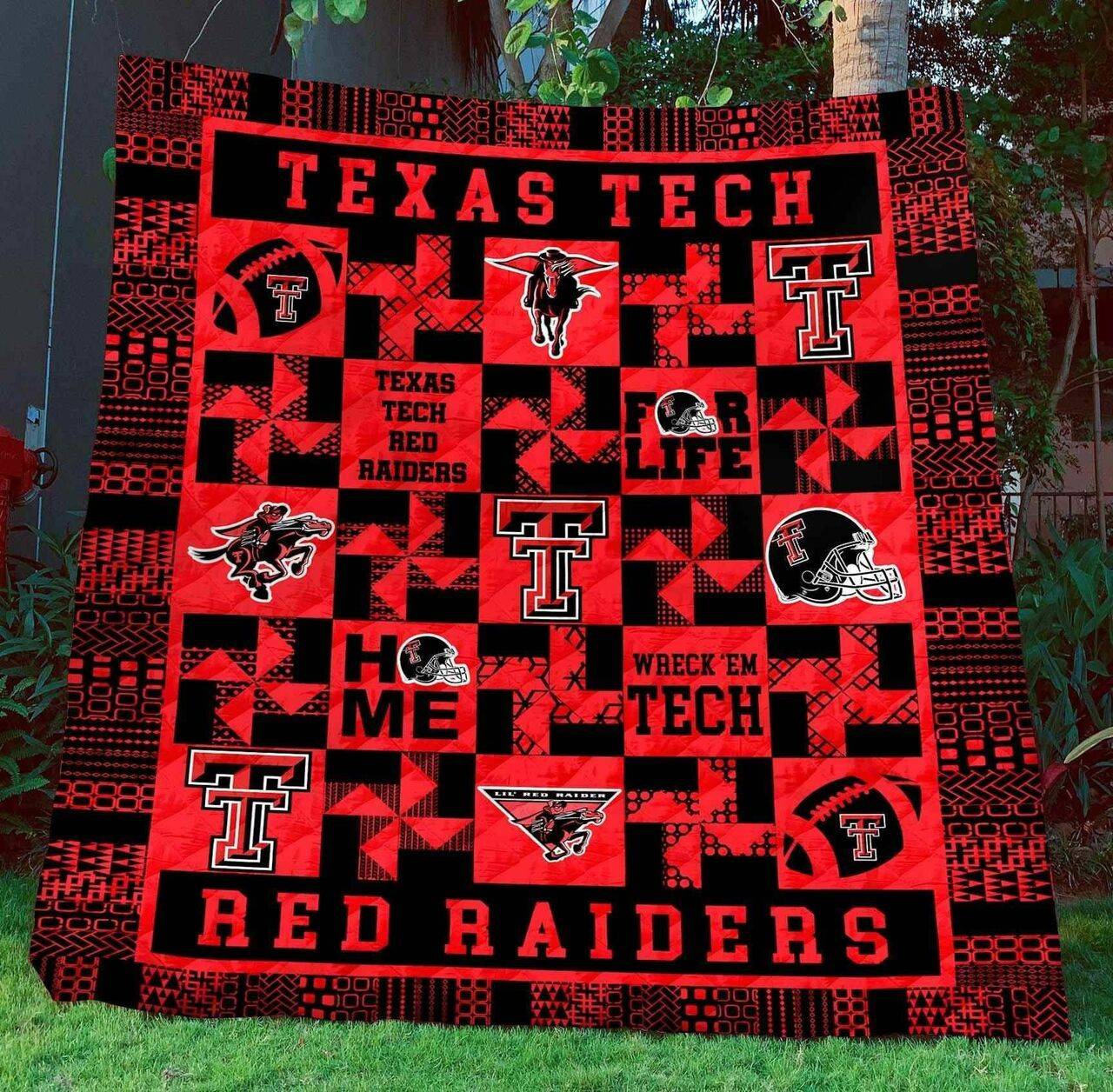 Texas Tech Red Raiders Ver2 Blanket Th1507 Quilt and Home Decor