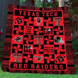 Texas Tech Red Raiders Ver2 Blanket Th1507 Quilt and Home Decor