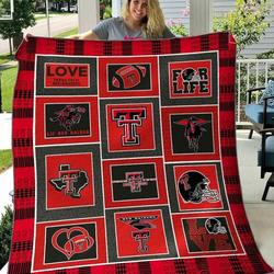 Texas Tech Red Raiders Ver4 Blanket Th1507 Quilt and Home Decor