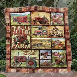 Thanks To The Farmer Quilt Blanket Tm99  Quilt and Home Decor