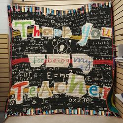 Thanks You For Being My Teacher Quilt and Home Decor