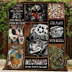 The American Mechanic Blanket Kc1807 Quilt and Home Decor