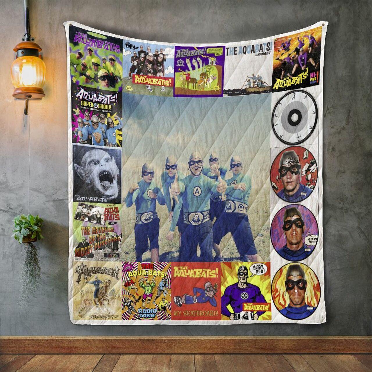 The Aquabats Album Covers Quilt Blanket and Home Decor