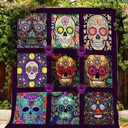 The Baddest In Town Skull Ah Quilt Derqhe and Home Decor