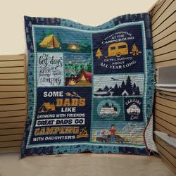 The Best Day Are Spent Camping 3D Customized Quilt and Home Decor