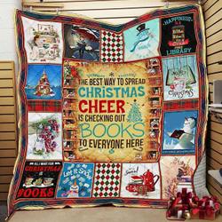 The Best Way To Spread Christmas Cheer Books JFJ13564 3D Customized Quilt 2707 and Home Decor