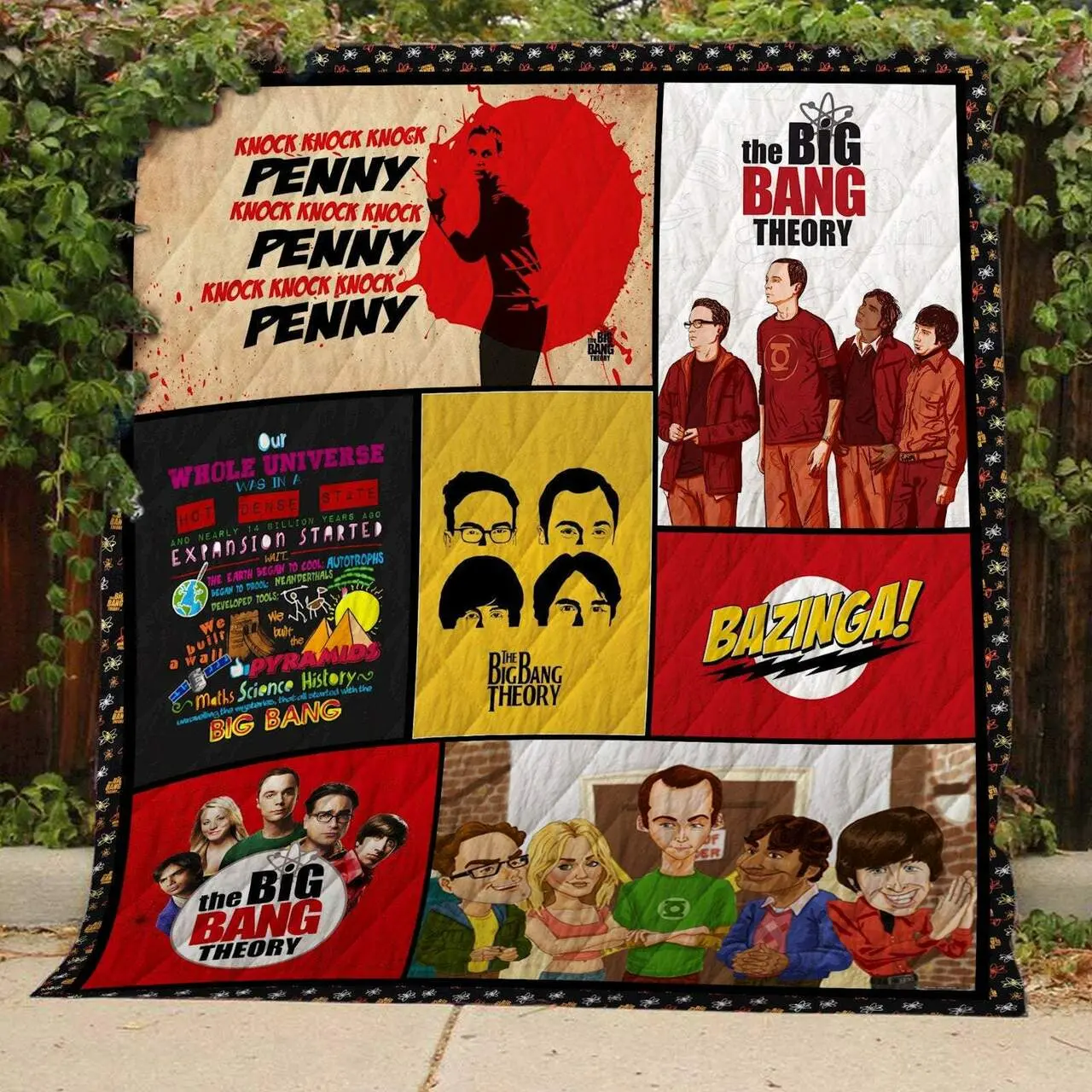 The Big Bang Theory Quilt Blanket Quilt and Home Decor