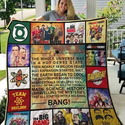 The Big Bang Theory Team Sheldon Quilt Blanket Great Customized Blanket Gifts For Birthday Christmas Thanksgiving and Home Decor
