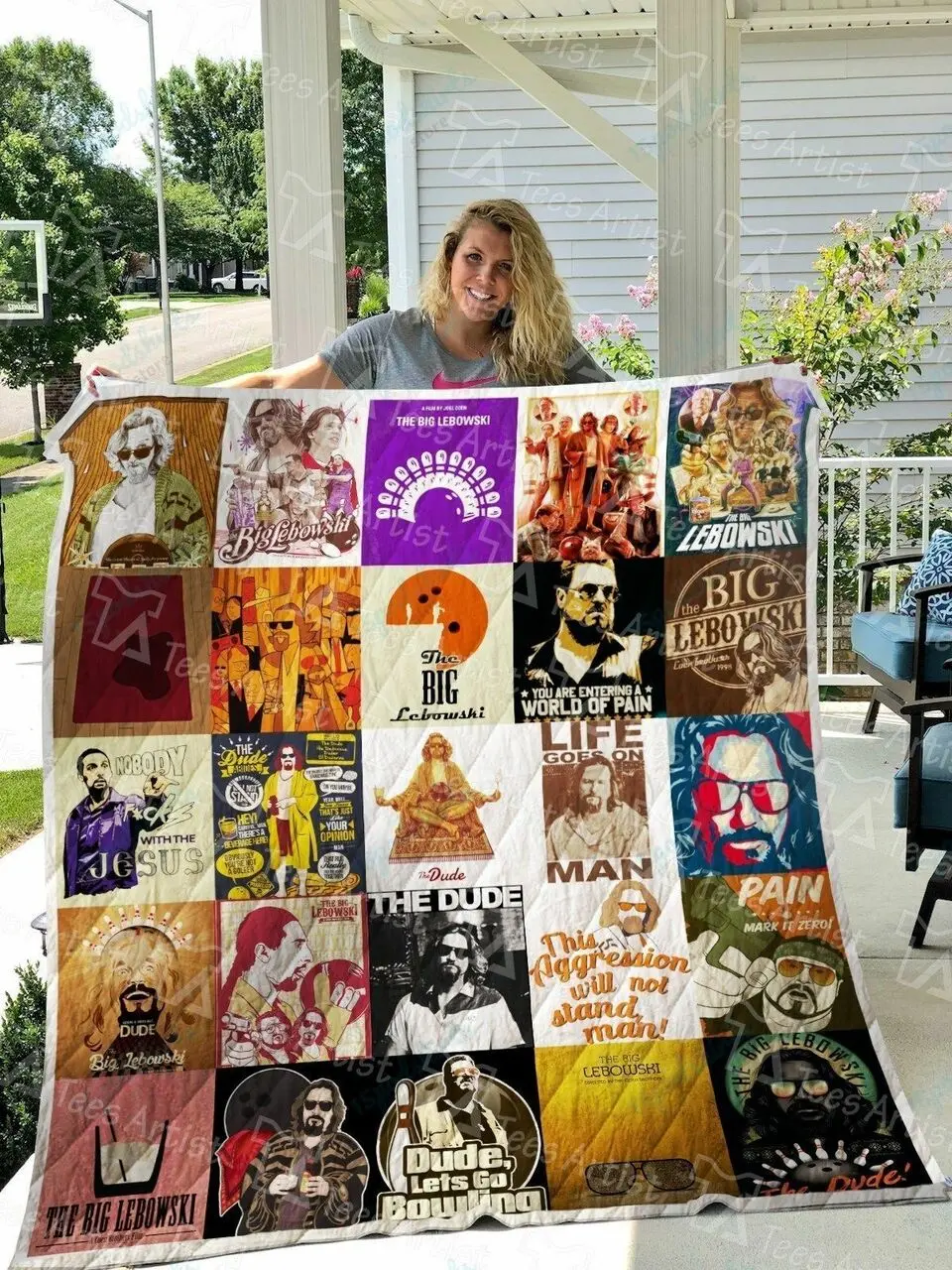 The Big Lebowski Quilt Blanket 0510 and Home Decor