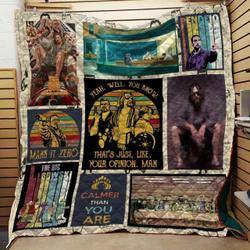 The Big Lebowski ThatS Just Like Your Opinion Quilt Blanket Great Customized Blanket Gifts For Birthday Christmas Thanksgiving and Home Decor