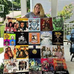 The Black Eyed Peas Quilt Blanket and Home Decor