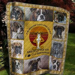 The Boxer Quilt Blanket  Quilt and Home Decor