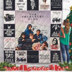 The Breakfast Club Poster Quilt Blanket and Home Decor