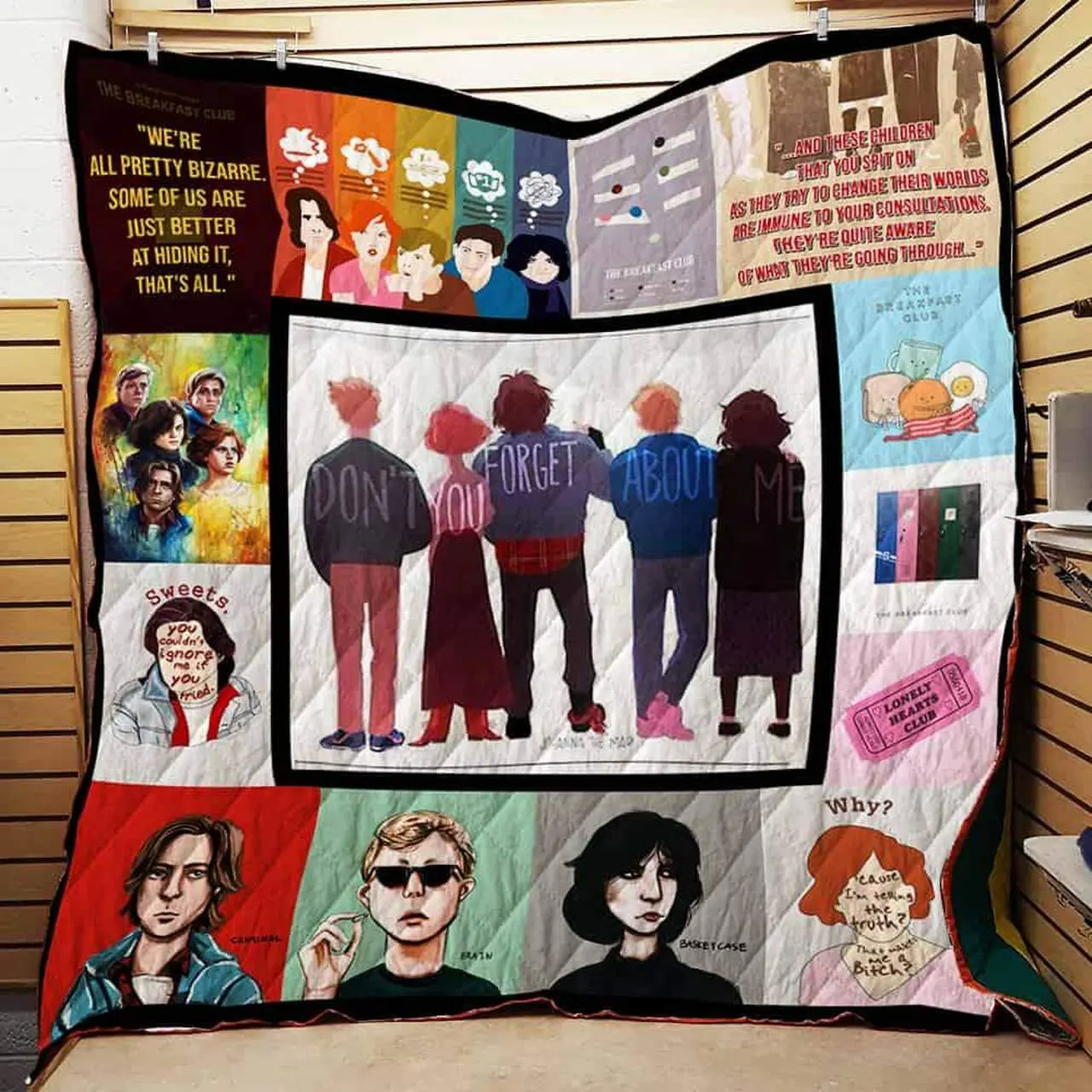 The Breakfast Club Quilt blanket and Home Decor