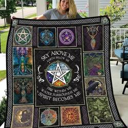 The Bright Star Sky Above Me Earth Below Me Hippie Style Quilt Blanket Great Customized Blanket Gifts For Birthday Christmas Thanksgiving and Home Decor