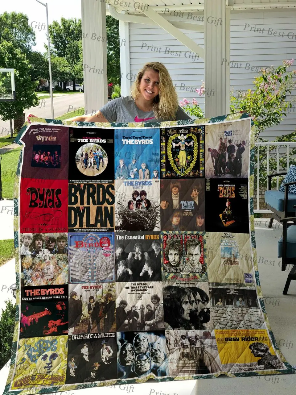 The Byrds Albums Cover Poster Quilt Blanket Ver 2 and Home Decor