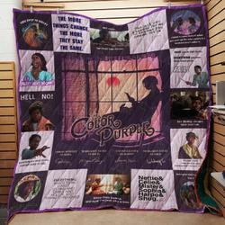 The Color Purple Quilt Blanket 01805 and Home Decor