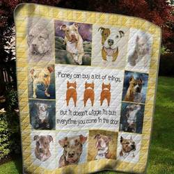 The Cutiest Pit Bull Quilt Blanket  Quilt and Home Decor