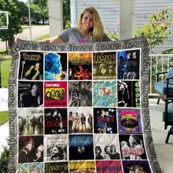 The Doors Albums Cover Poster Quilt Blanket Ver 2 and Home Decor