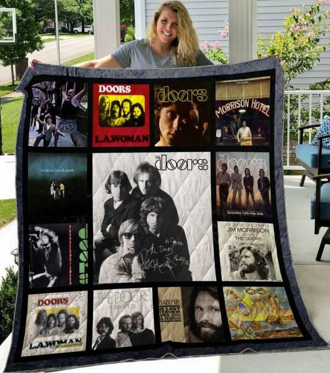 The Doors Quilt Blanket Limited Quilt Blanket and Home Decor