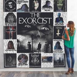 The Exorcist Poster Quilt Blanket and Home Decor