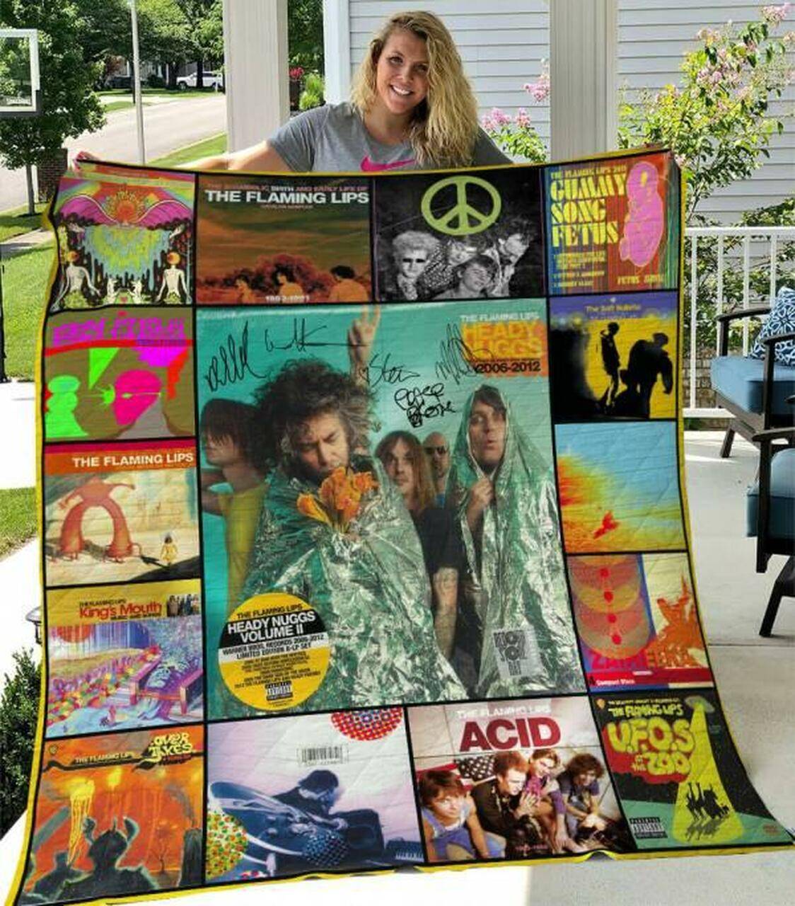 The Flaming Lips Quilt Blanket M200504 Quilt and Home Decor