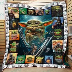 The Force Baby Yoda Quilt and Home Decor