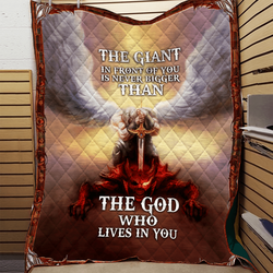 The God Who Lives In You Knight Templar Quilt Jyx and Home Decor