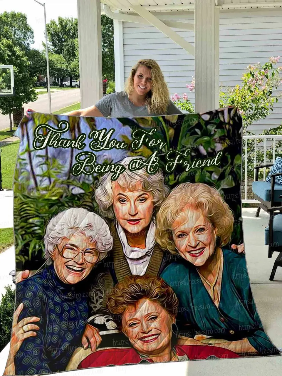The Golden Girls Quilt Blanket Great Customized Blanket Gifts For Birthday Christmas Thanksgiving and Home Decor