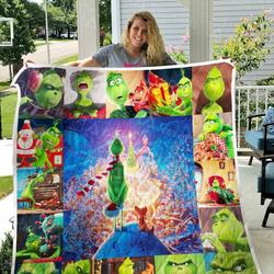The Grinch Quilt Blanket 0638 and Home Decor