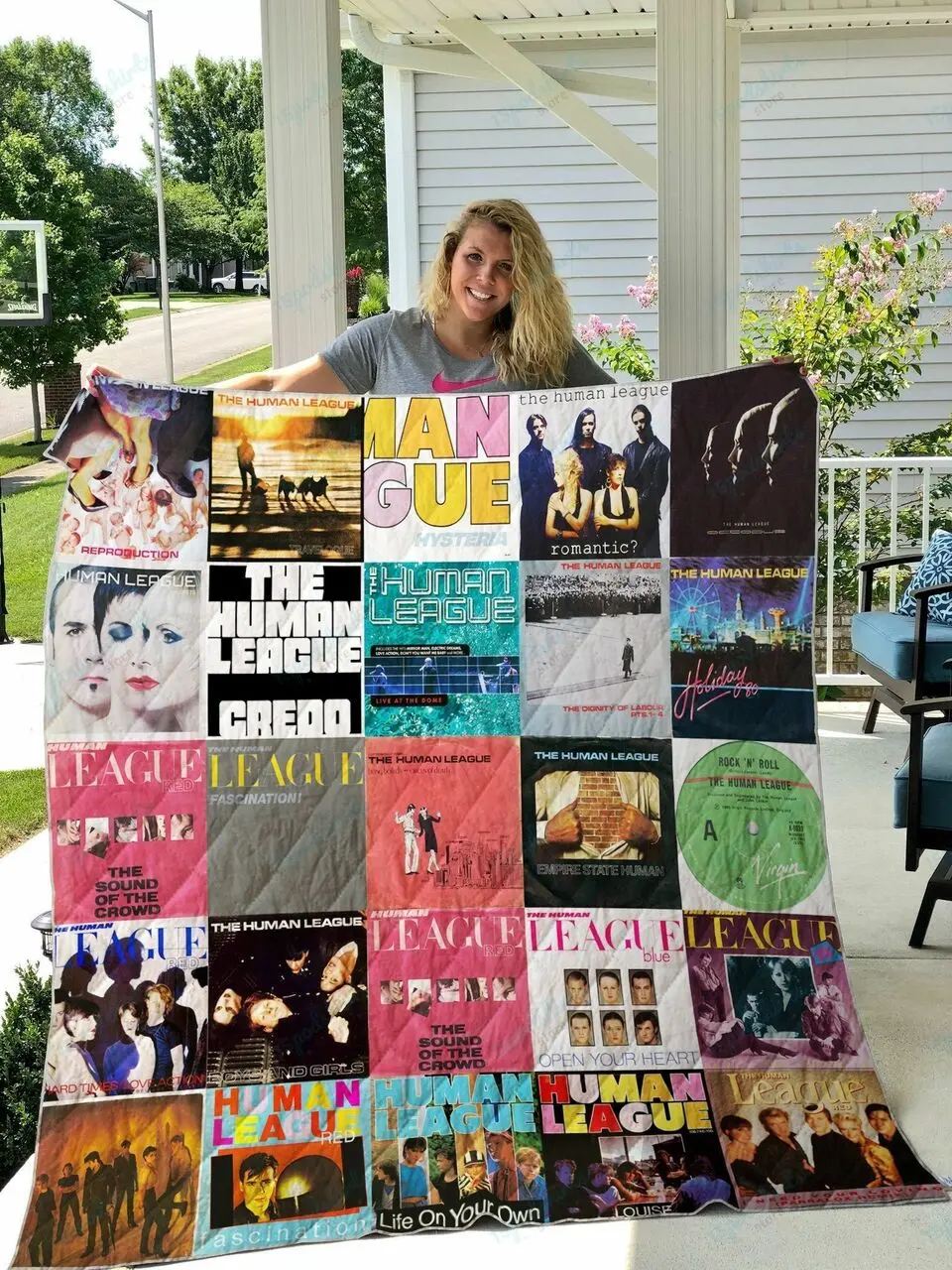 The Human League Quilt Blanket and Home Decor
