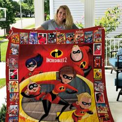 The Incredibles Family Quilt Blanket - Best Gifts For Fans, Birthday, Family and Home Decor