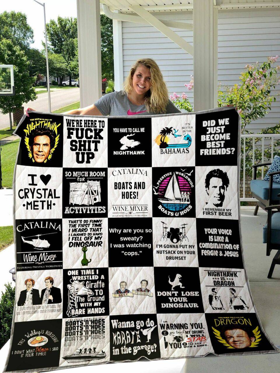 The It Crowd T Shirt Quilt Blanket 01 and Home Decor