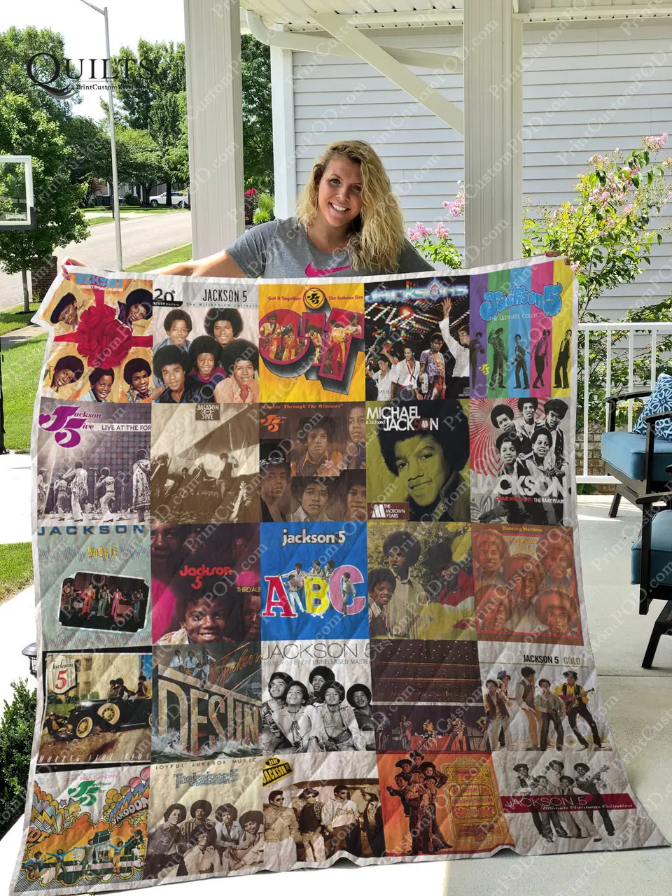 The Jackson 5 Albums Quilt Blanket For Fans Ver 25 and Home Decor