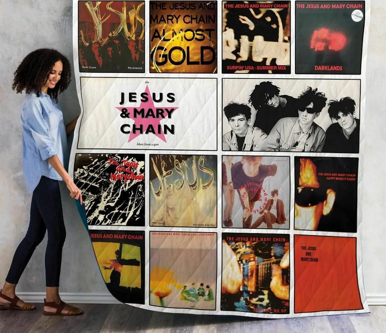 The Jesus And Mary Chain Complications Quilt Blanket For Fans 01 and Home Decor