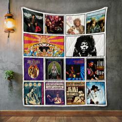 The Jimi Hendrix Experience Album Covers Quilt Blanket and Home Decor