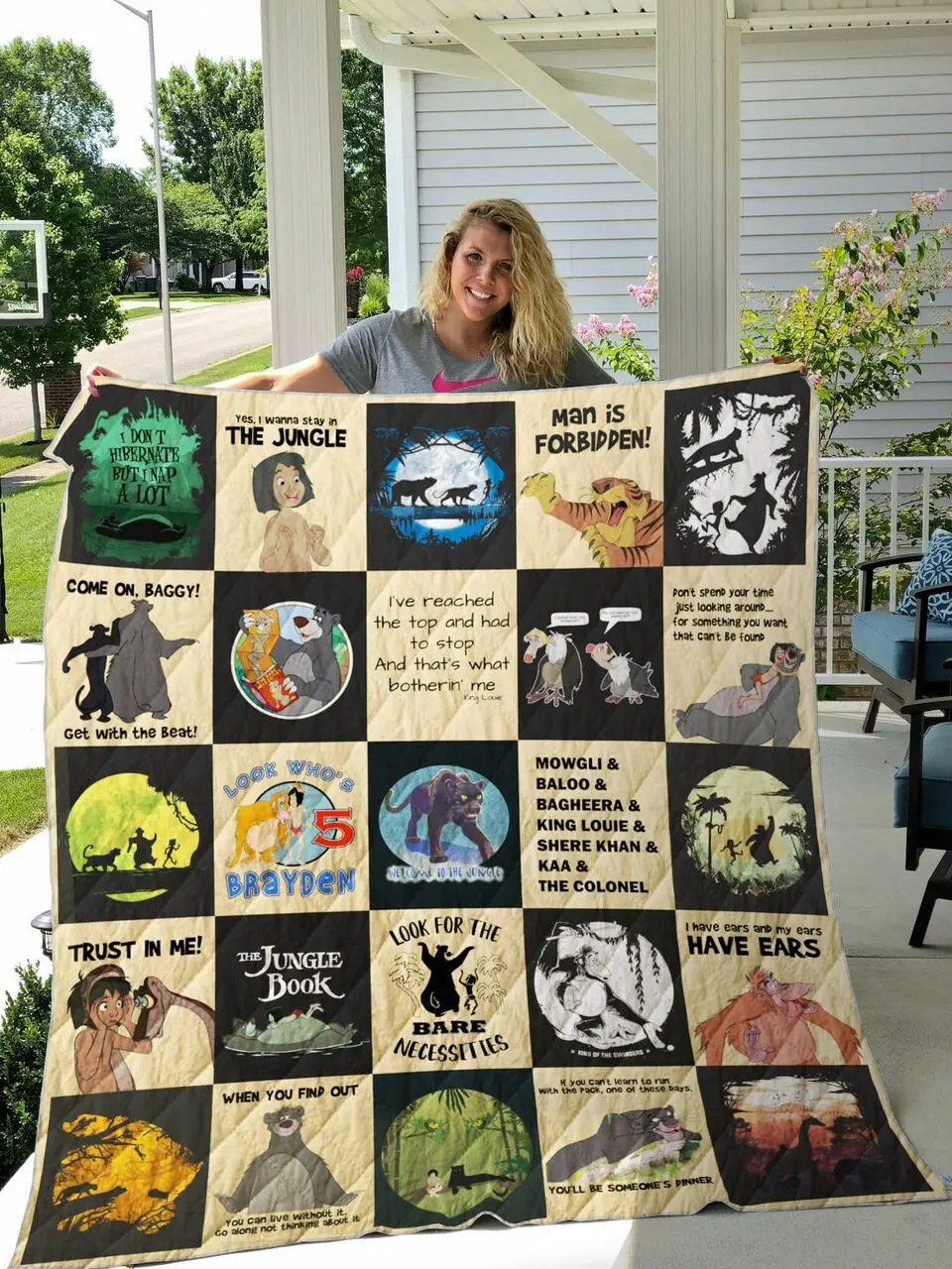 The Jungle Book Quilt Blanket For Fans Ver25 and Home Decor