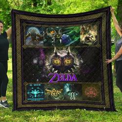 The Legend Of Zelda MajoraS Mask Gift Idea Quilt and Home Decor