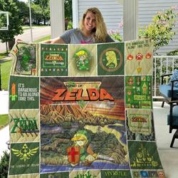 The Legend Of Zelda Ver 2 All Season Plus Size Quilt Blanket and Home Decor
