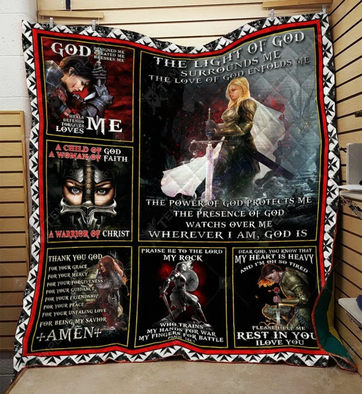 The Light Of God Quilt Iwg and Home Decor
