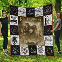 The Lord Of The Rings Quilt Blanket Ver 2 and Home Decor