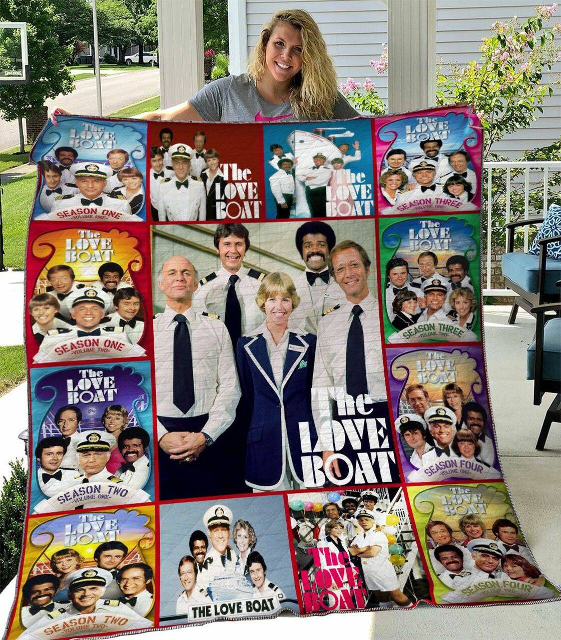 The Love Boat Quilt Blanket Th1607 and Home Decor