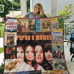 The Mamas The Papas Albums Quilt Blanket For Fans Ver 17 and Home Decor