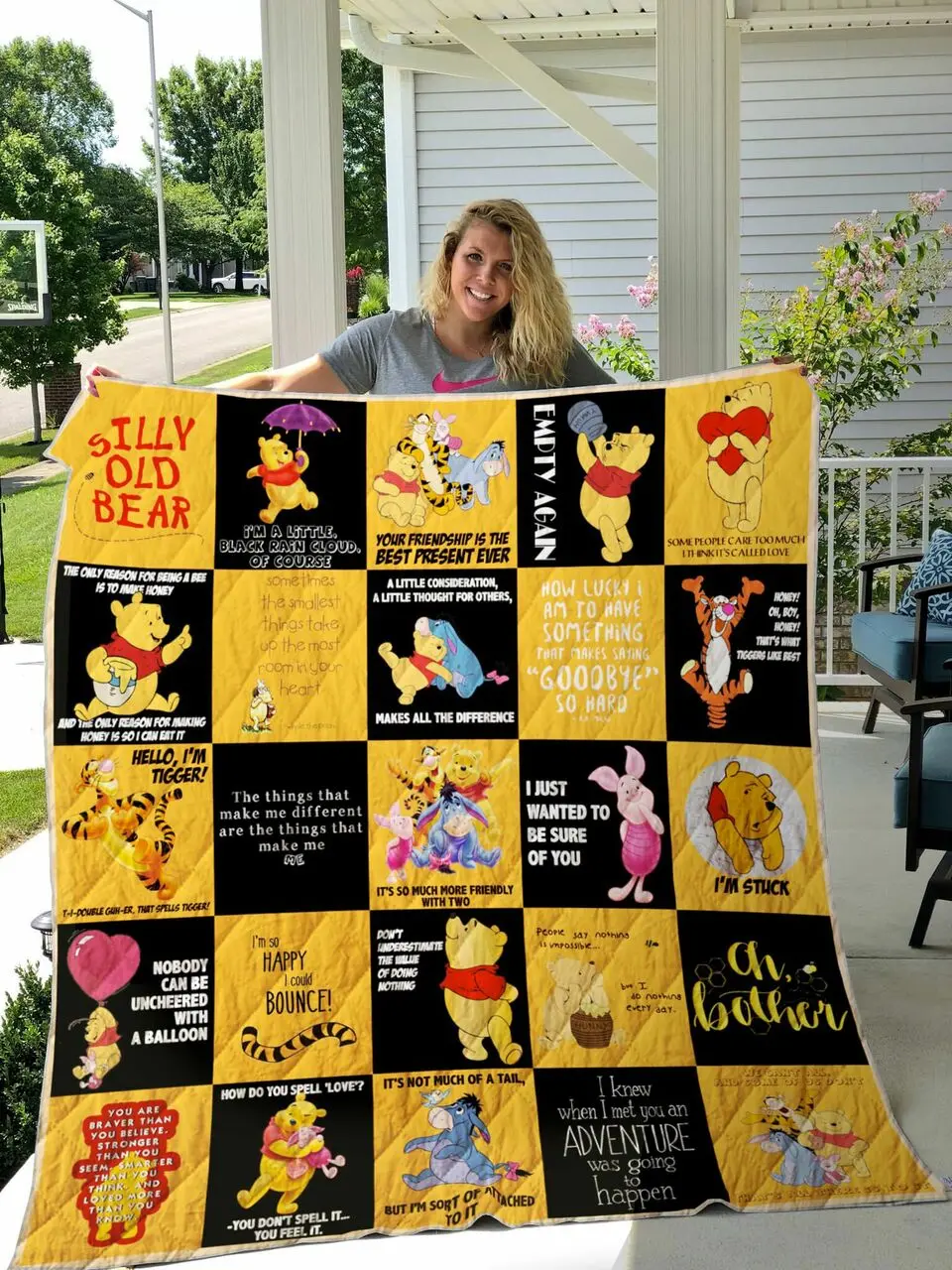 The Many Adventures Of Winnie The Pooh Quilt Blanket Ver 25 and Home Decor