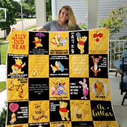 The Many Adventures Of Winnie The Pooh Quilt Blanket Ver 25 and Home Decor