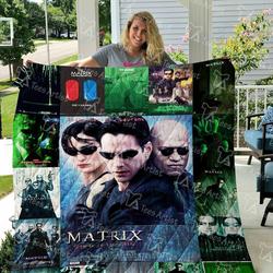 The Matrix Quilt Blanket 0596 and Home Decor