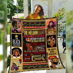 The Melanin Queen Cl18100703Mdq Quilt Blanket and Home Decor