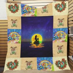 The Mermaid And The Moon Quilt and Home Decor