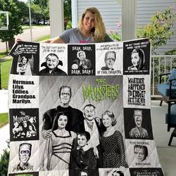 The Munsters Quilt Blanket For Fans and Home Decor